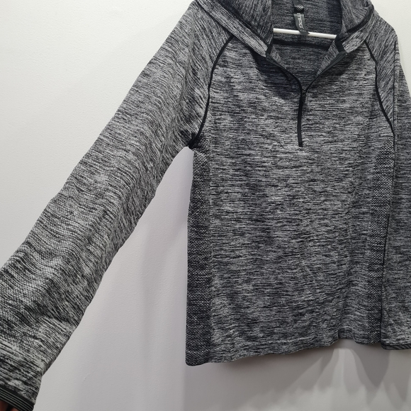 Betabrand x MPG Quarter Zip Hoodie Pullover Dark Grey/ Black Size M/L - Picture 8 of 16